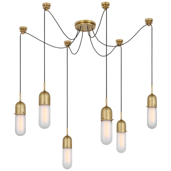 Pendants Multi-port/Cascade by Visual Comfort Signature ( 268 | TOB 5645HAB-FG-6 Junio ) 