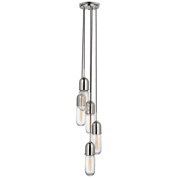 Pendants Multi-port/Cascade by Visual Comfort Signature ( 268 | TOB 5645PN-CG-5 Junio ) 