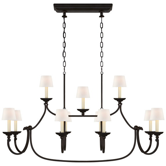 Linear/Island 4 Light + by Visual Comfort Signature ( 268 | CHC 5495AI-L Flemish ) 