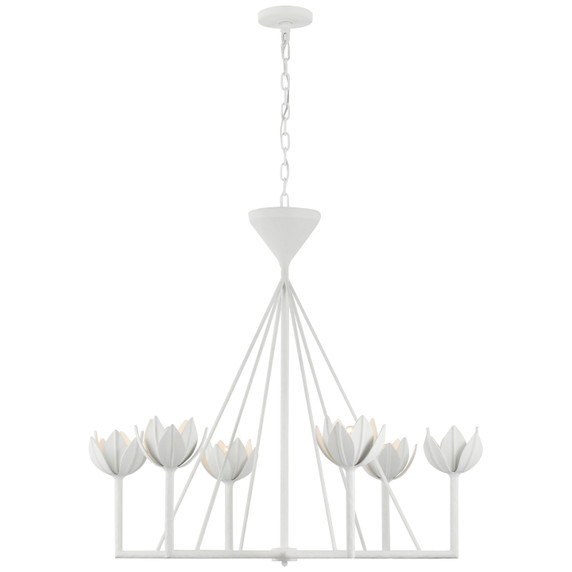 Large Chandeliers Metal Shade by Visual Comfort Signature ( 268 | JN 5008PW Alberto ) 
