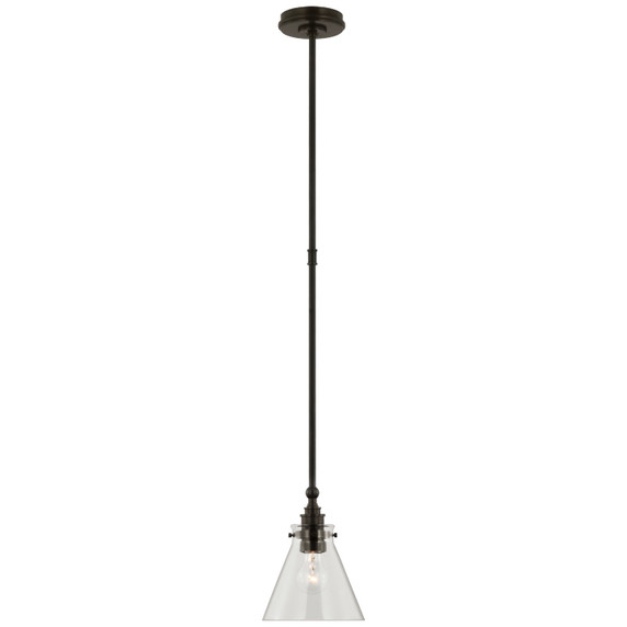 Mini Pendants Glass Down by Visual Comfort Signature ( 268 | CHC 5525BZ-CG Parkington ) 