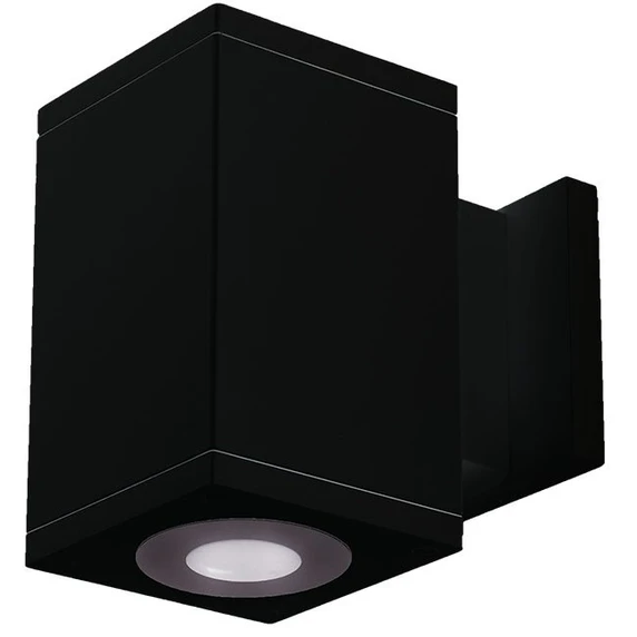 Exterior Sconces by W.A.C. Lighting ( 34 | DC-WD05-U827B-BK Cube Arch ) 
