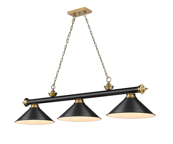 Linear/Island 3 Light Bar by Z-Lite ( 224 | 2306-3MB-RB-MB15 Cordon ) 