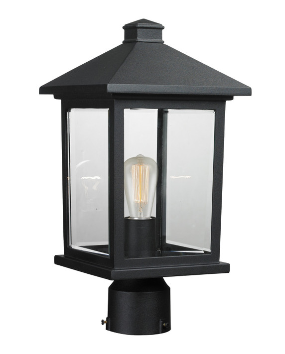 Exterior Post/Pier Head by Z-Lite ( 224 | 531PHMR-BK Portland ) 