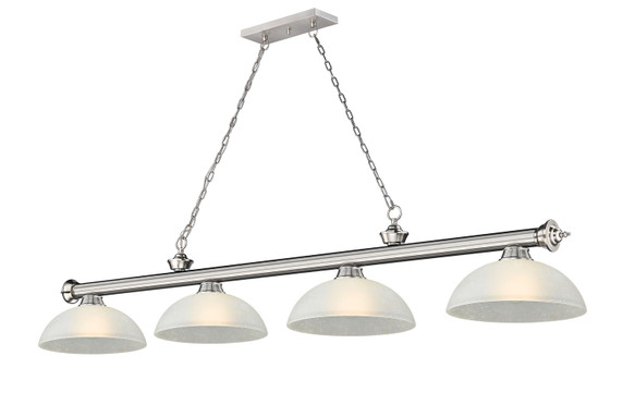 Linear/Island 4 Light + by Z-Lite ( 224 | 2306-4BN-DWL14 Cordon ) 
