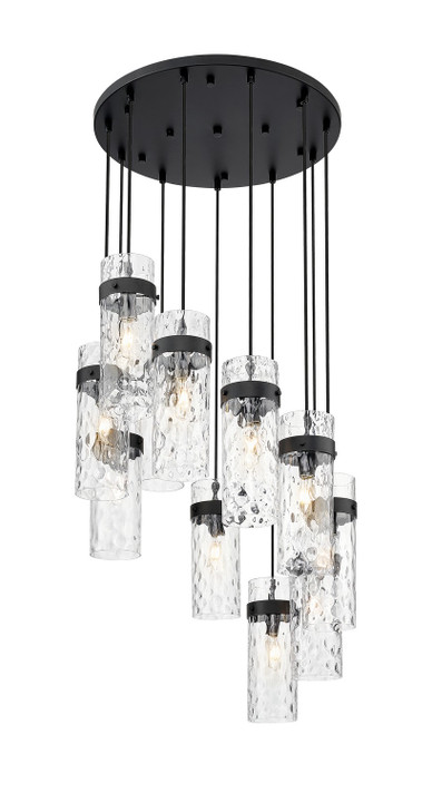 Mid. Chandeliers Multi-Port/Cascade by Z-Lite ( 224 | 7002P5-11R-MB Fontaine ) 