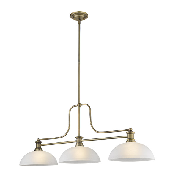 Linear/Island 3 Light Bar by Z-Lite ( 224 | 725-3HBR-DWL14 Melange ) 