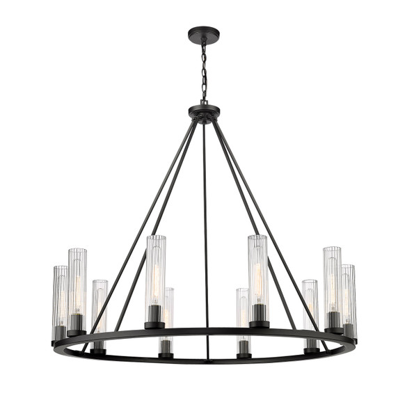Large Chandeliers Glass Shade by Z-Lite ( 224 | 3031-10BRZ Beau ) 
