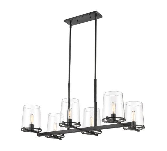 Linear/Island 4 Light + by Z-Lite ( 224 | 3032-6L-MB Callista ) 