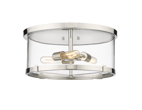 Flush Mounts Drum Shade by Z-Lite ( 224 | 3032F-PN Callista ) 