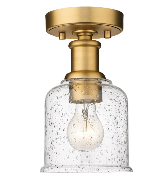 Semi-Flush Mts. Glass Down by Z-Lite ( 224 | 734F1-HBR Bryant ) 