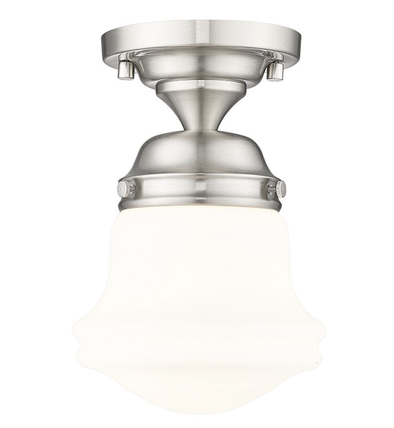 Semi-Flush Mts. Glass Down by Z-Lite ( 224 | 735F1-BN Vaughn ) 