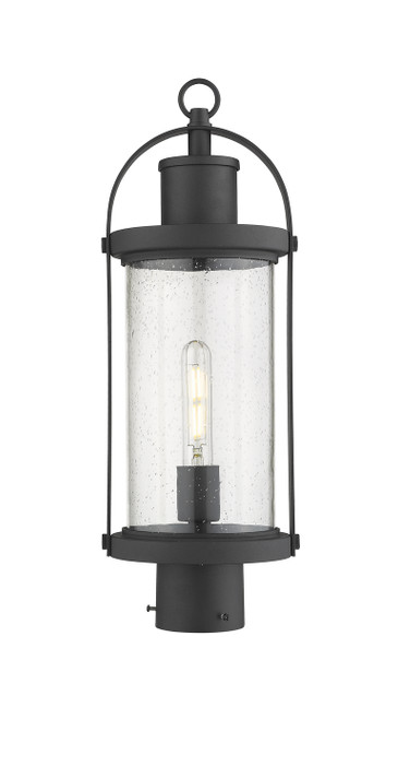Exterior Post/Pier Head by Z-Lite ( 224 | 569PHM-BK Roundhouse ) 