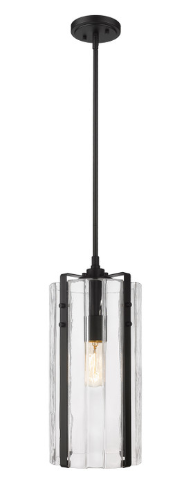 Mini Pendants Glass Down by Z-Lite ( 224 | 3036P8-MB Alverton ) 