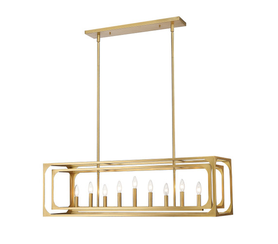 Linear/Island 4 Light + by Z-Lite ( 224 | 3038-9L-RB Easton ) 