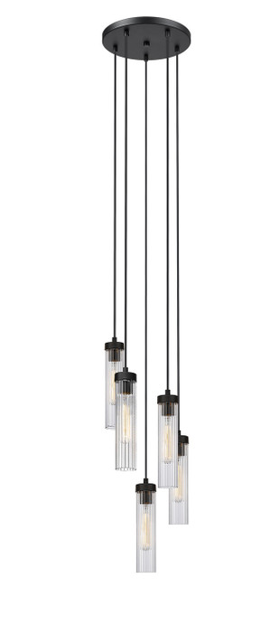 Mini Chandeliers Multi-Port/Cascade by Z-Lite ( 224 | 740P-5R-MB Beau ) 