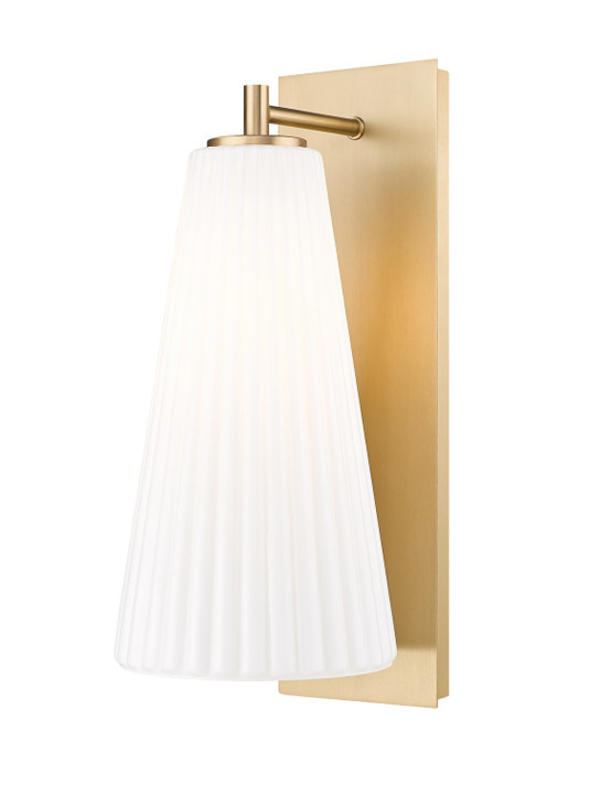 Sconces Single Glass by Z-Lite ( 224 | 3043-1SL-MGLD Farrell ) 