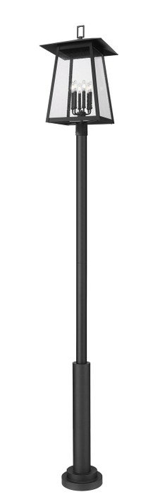 Exterior Post/Pier Head by Z-Lite ( 224 | 5015PHXXLR-5010P-BK Rainer ) 