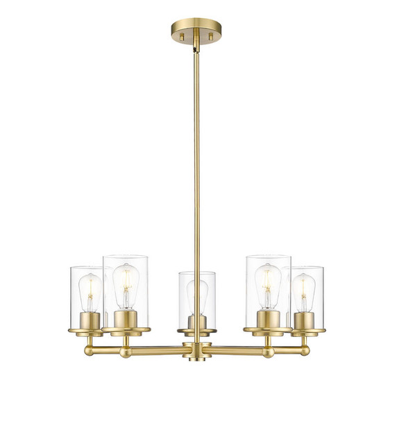 Mid. Chandeliers Glass Up by Z-Lite ( 224 | 742-5LG Thayer ) 