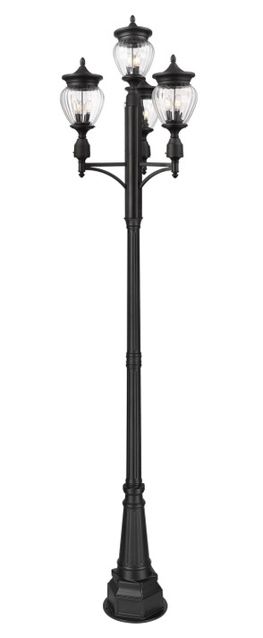 Exterior Post/Pier Head by Z-Lite ( 224 | 5016PHMR-4-564P-BK Davina ) 