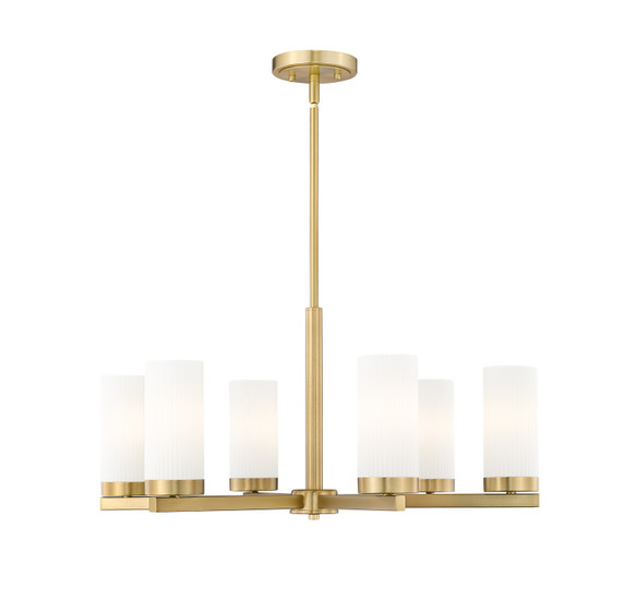 Mid. Chandeliers Glass Up by Z-Lite ( 224 | 3044-6MGLD Danica ) 
