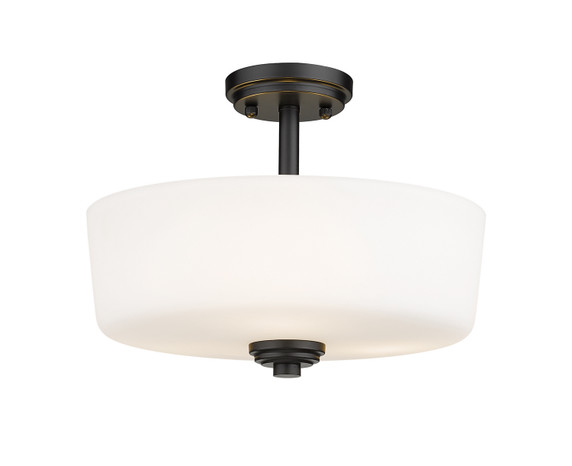 Semi-Flush Mts. Bowl Style by Z-Lite ( 224 | 220SF3-MB Arlington ) 