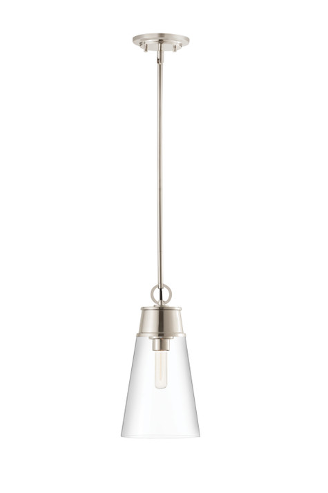 Mini Pendants Glass Down by Z-Lite ( 224 | 2300P8-PN Wentworth ) 