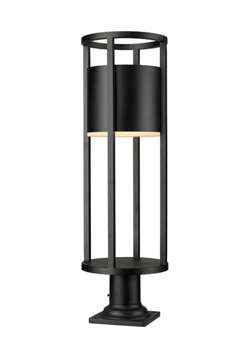 Exterior Post/Pier Head by Z-Lite ( 224 | 517PHB-533PM-BK-LED Luca ) 