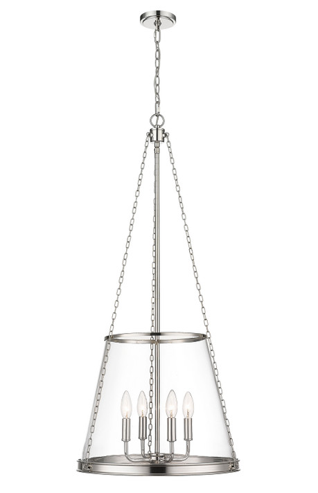 Foyer/Hall Lanterns Glass w/Frame by Z-Lite ( 224 | 341P18-PN Prescott ) 