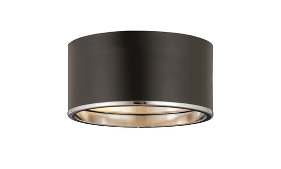 Flush Mounts Drum Shade by Z-Lite ( 224 | 2303F2-MB-CH Arlo ) 