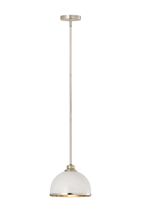 Mini Pendants Glass Down by Z-Lite ( 224 | 1004P10-MW-BN Landry ) 