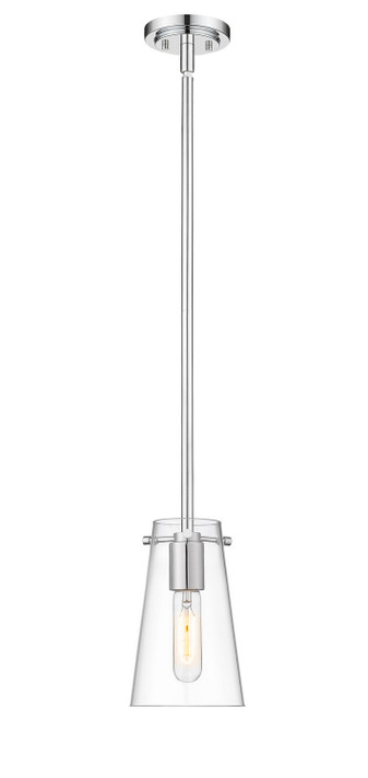 Mini Pendants Glass Down by Z-Lite ( 224 | 7508MP-ROD-CH Kira ) 
