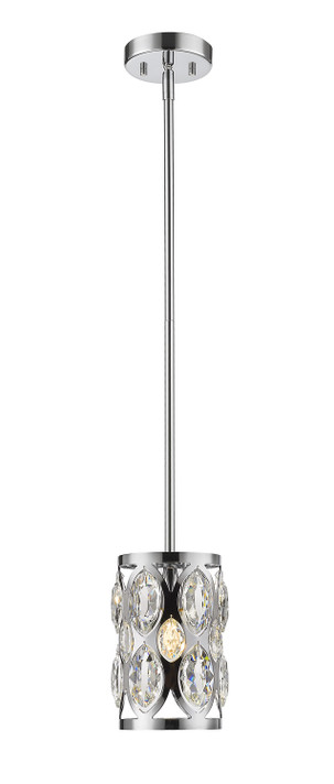 Mini Pendants Drum Shade by Z-Lite ( 224 | 6010MP-CH Dealey ) 