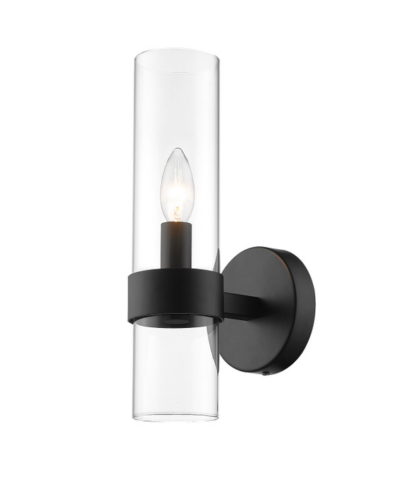 Sconces Single Glass by Z-Lite ( 224 | 4008-1S-MB Datus ) 