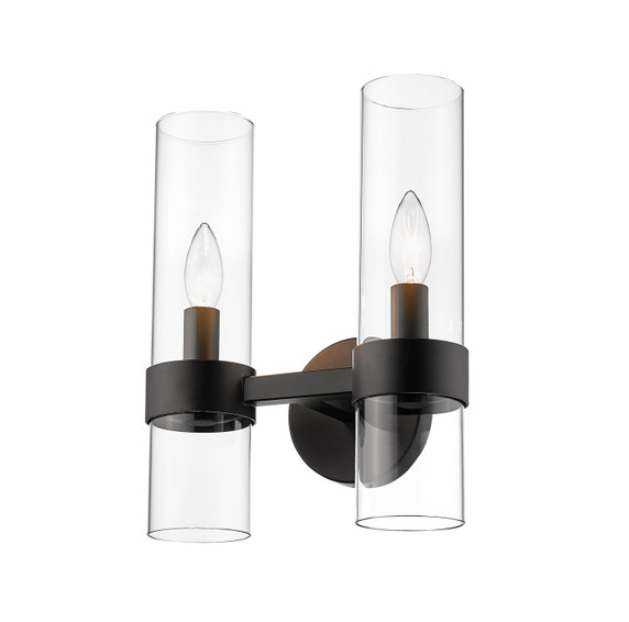 Sconces Double Glass by Z-Lite ( 224 | 4008-2S-MB Datus ) 