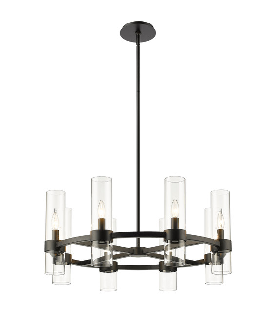 Mid. Chandeliers Glass Up by Z-Lite ( 224 | 4008-8MB Datus ) 