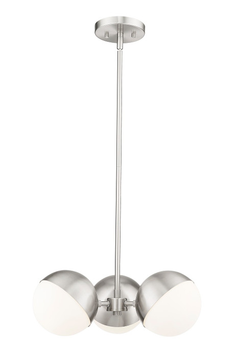Mini Chandeliers Glass Shade by Z-Lite ( 224 | 7517-3BN Realm Sphere ) 