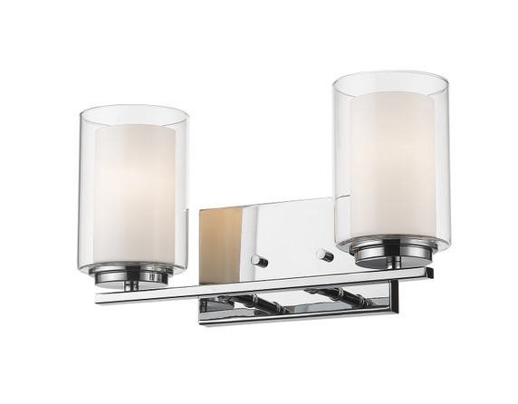 Bathroom Fixtures Two Lights by Z-Lite ( 224 | 426-2V-CH Willow ) 
