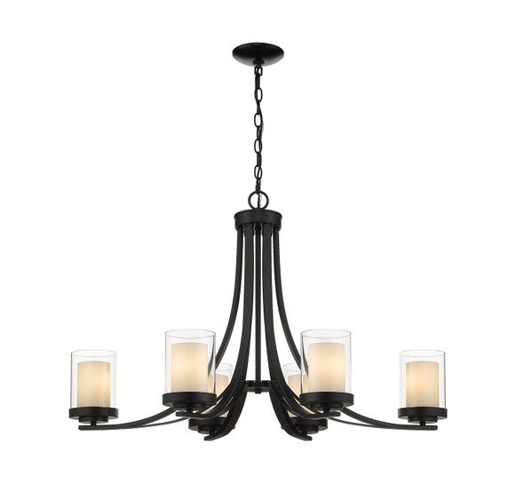 Mid. Chandeliers Glass Up by Z-Lite ( 224 | 426-6-MB Willow ) 