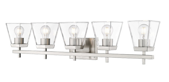 Bathroom Fixtures Five+Lights by Z-Lite ( 224 | 819-5V-BN Lauren ) 