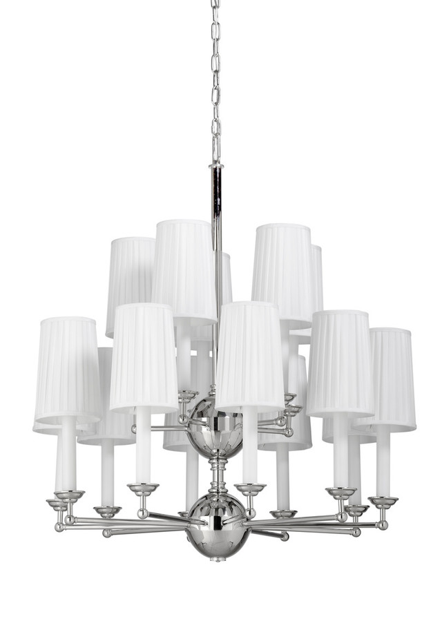 Polished Nickel | 15 Light Chandelier 