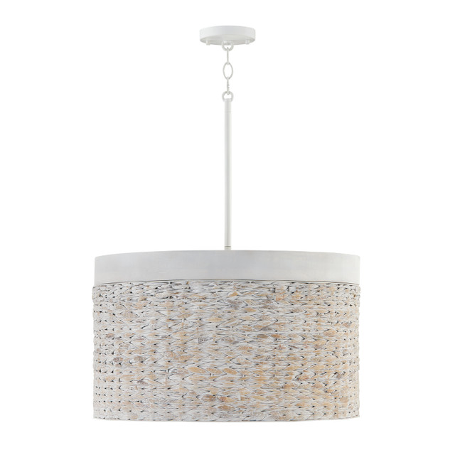 Capital Lighting | 343942HW | Tallulah Collection | White | Four Light Pendant