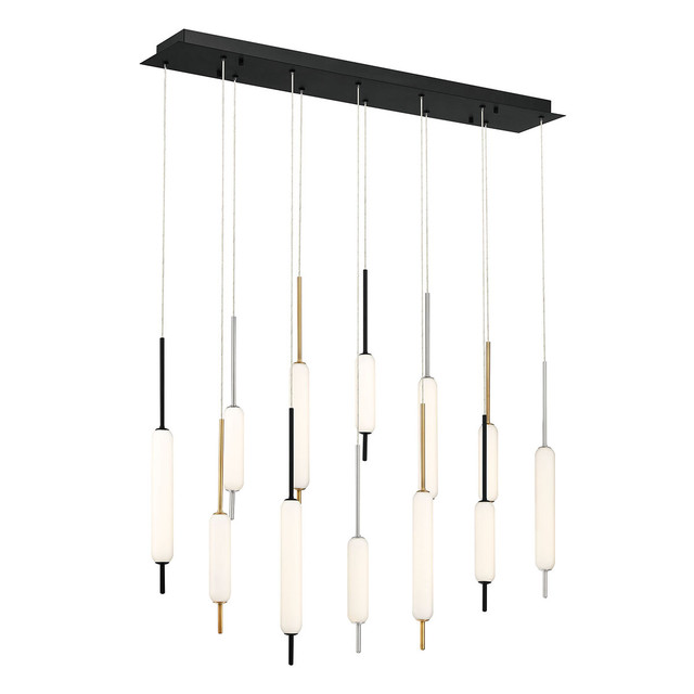 Eurofase 37236-038 Cumberland Collection Black LED Chandelier