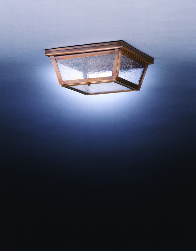 Northeast Lantern | 4204-DAB-MED2-SMG | Flush Mount Collection | Brass - Antique | Two Light Flush Mount