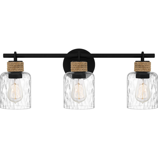 Quoizel | BTC8624MBK | Baltic Collection | Black | Three Light Bath