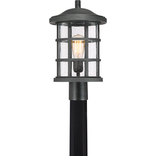 Quoizel | CSE9010EK | Crusade Collection | Black | One Light Outdoor Post Moun