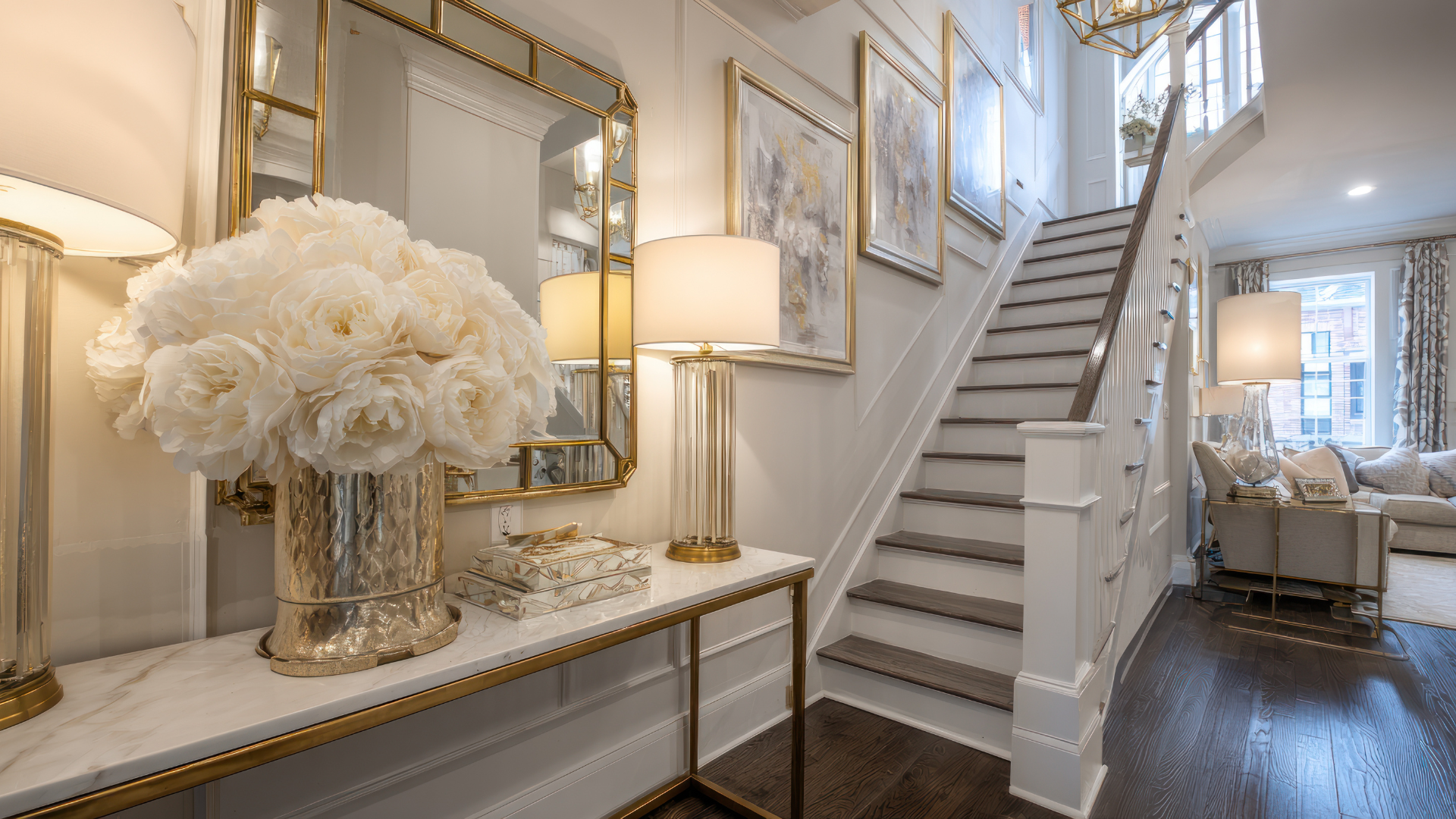 Floral lighting fixtures