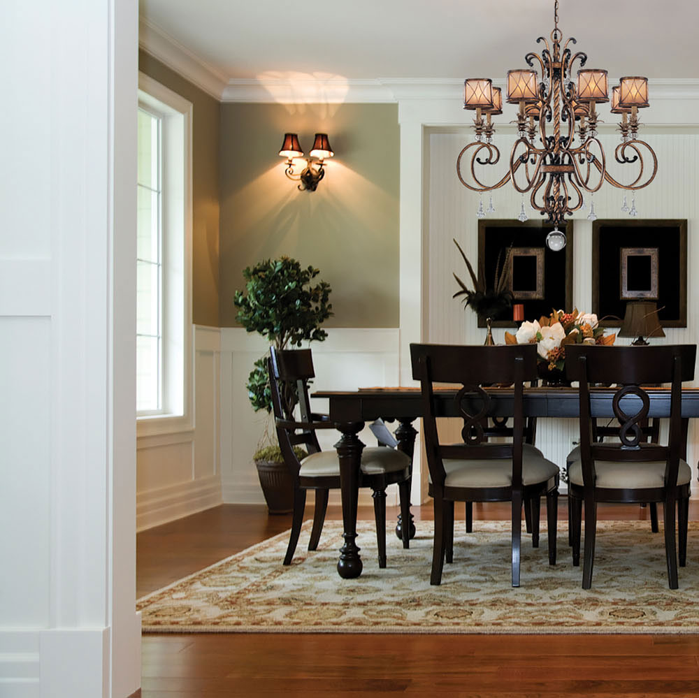 recessed lighting in dining room