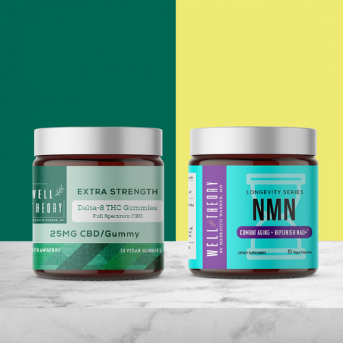 Delta-8 THC Gummy + NMN: Combat Aging + Cell Energy + Replenish NAD+