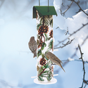 Perky Pet Pine Metal Tube Bird Feeder - 1 lb Seed Capacity